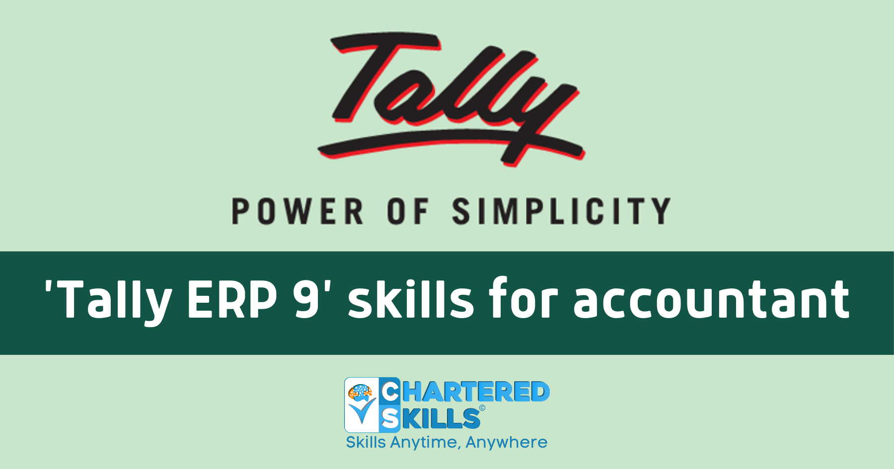 'Tally ERP 9' skills for accountant
