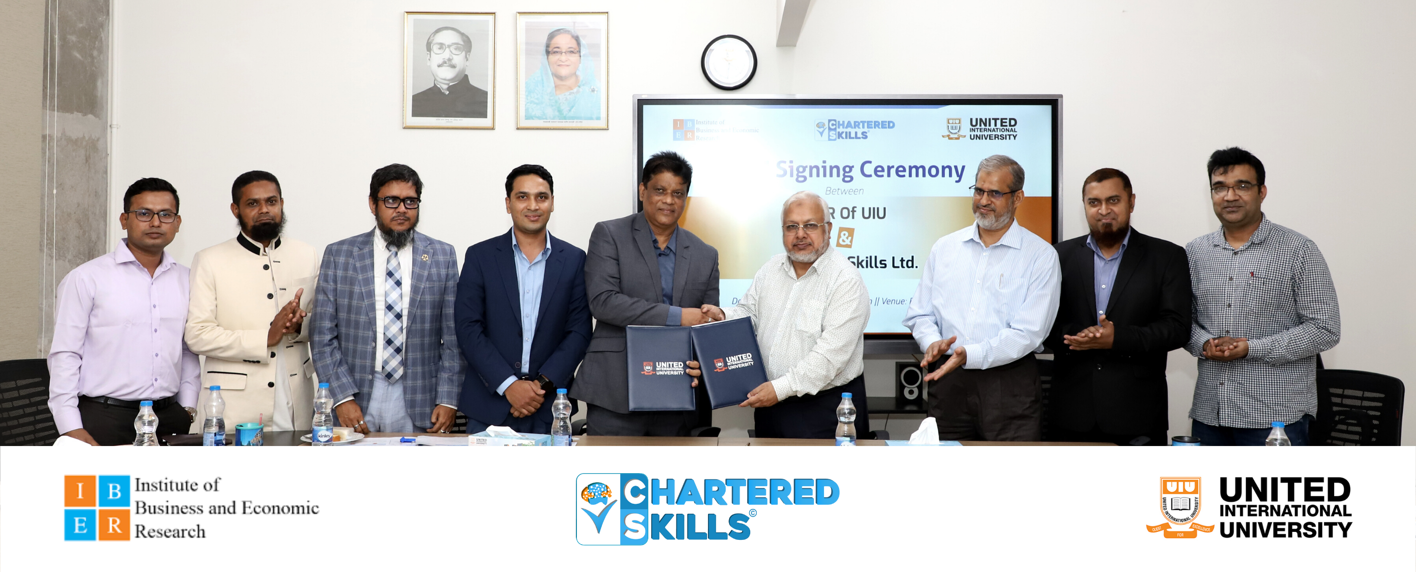 UIU Sign agreement with Chartered Skills